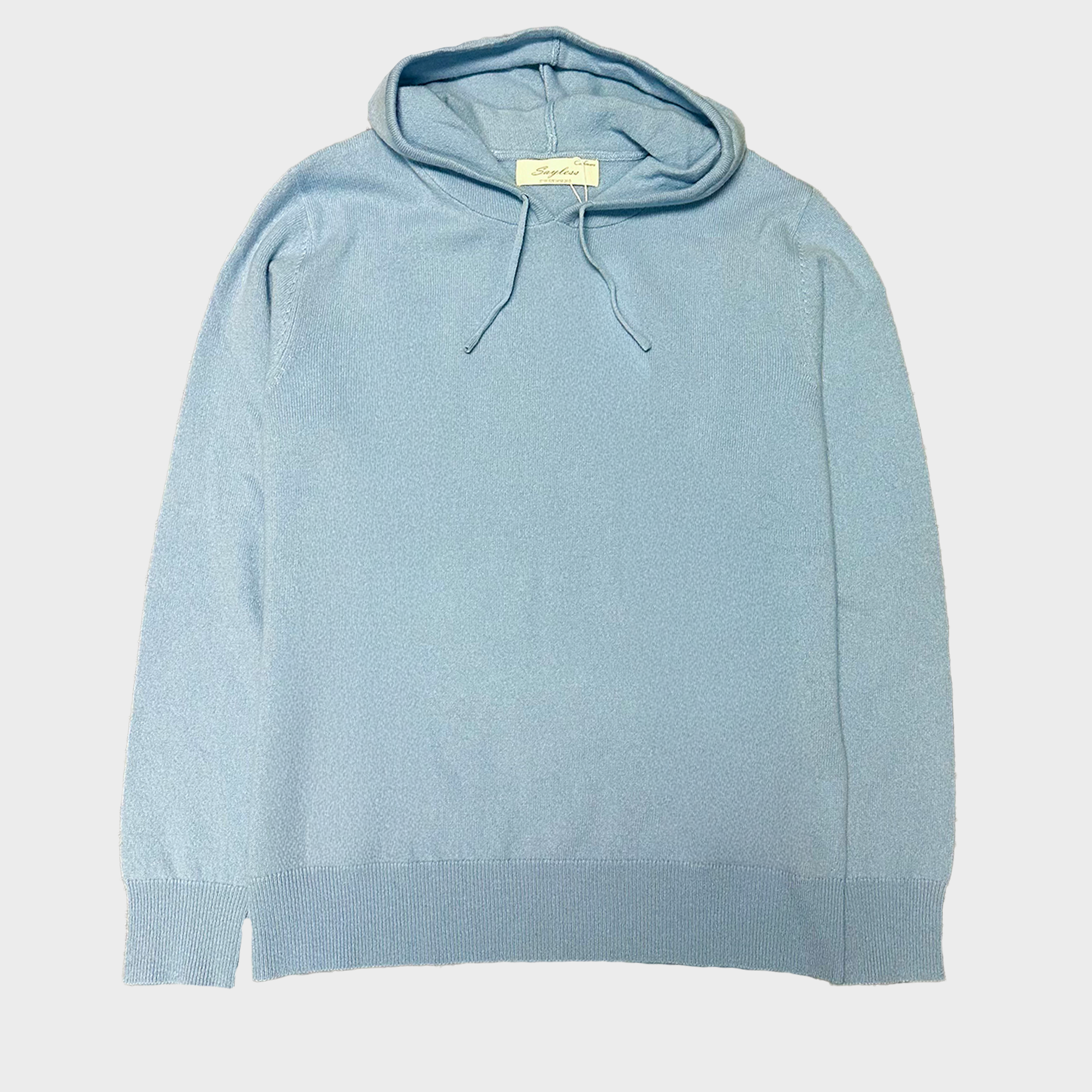 Ljusblå Kashmir Hoodie