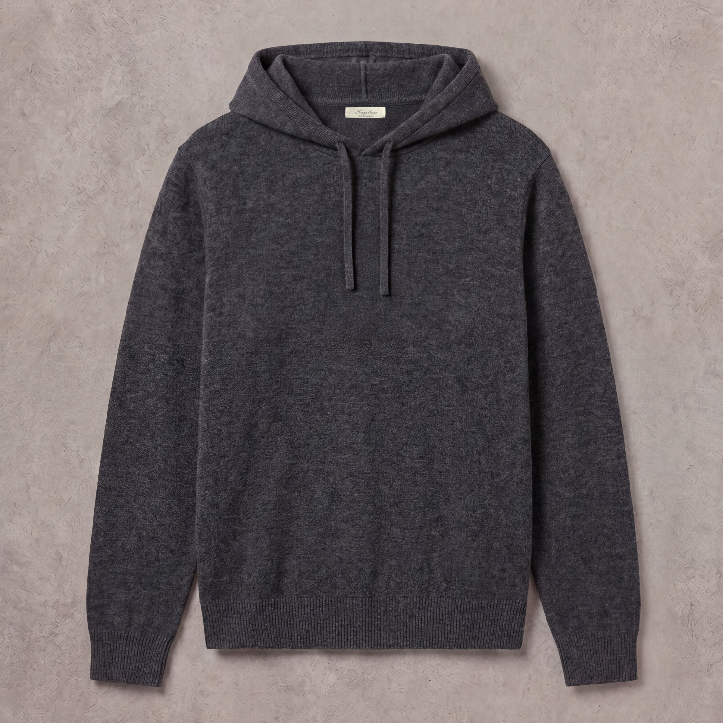Mörkgrå Kashmir Hoodie