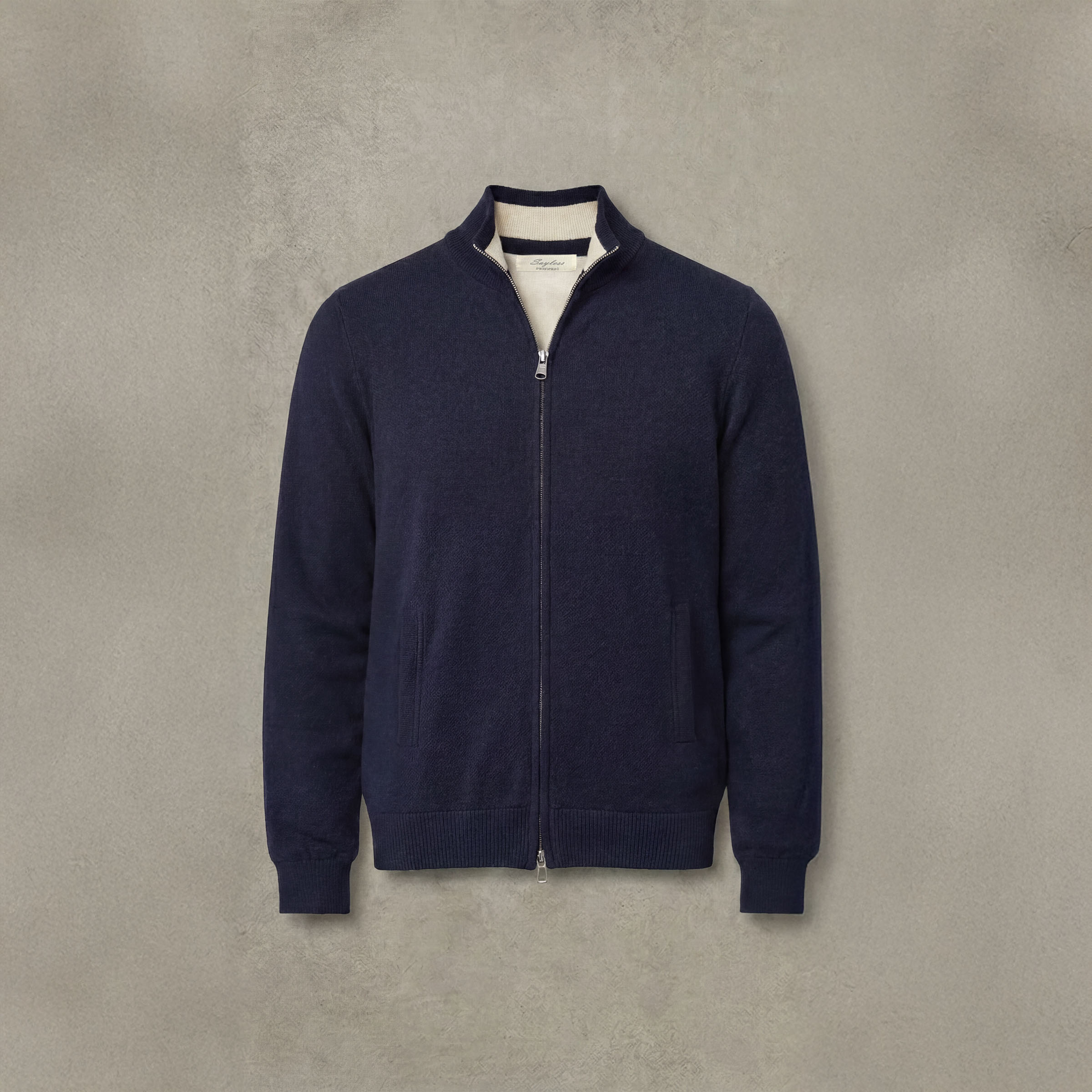 Double-Lined Cashmere Cardigan – Detachable Hood