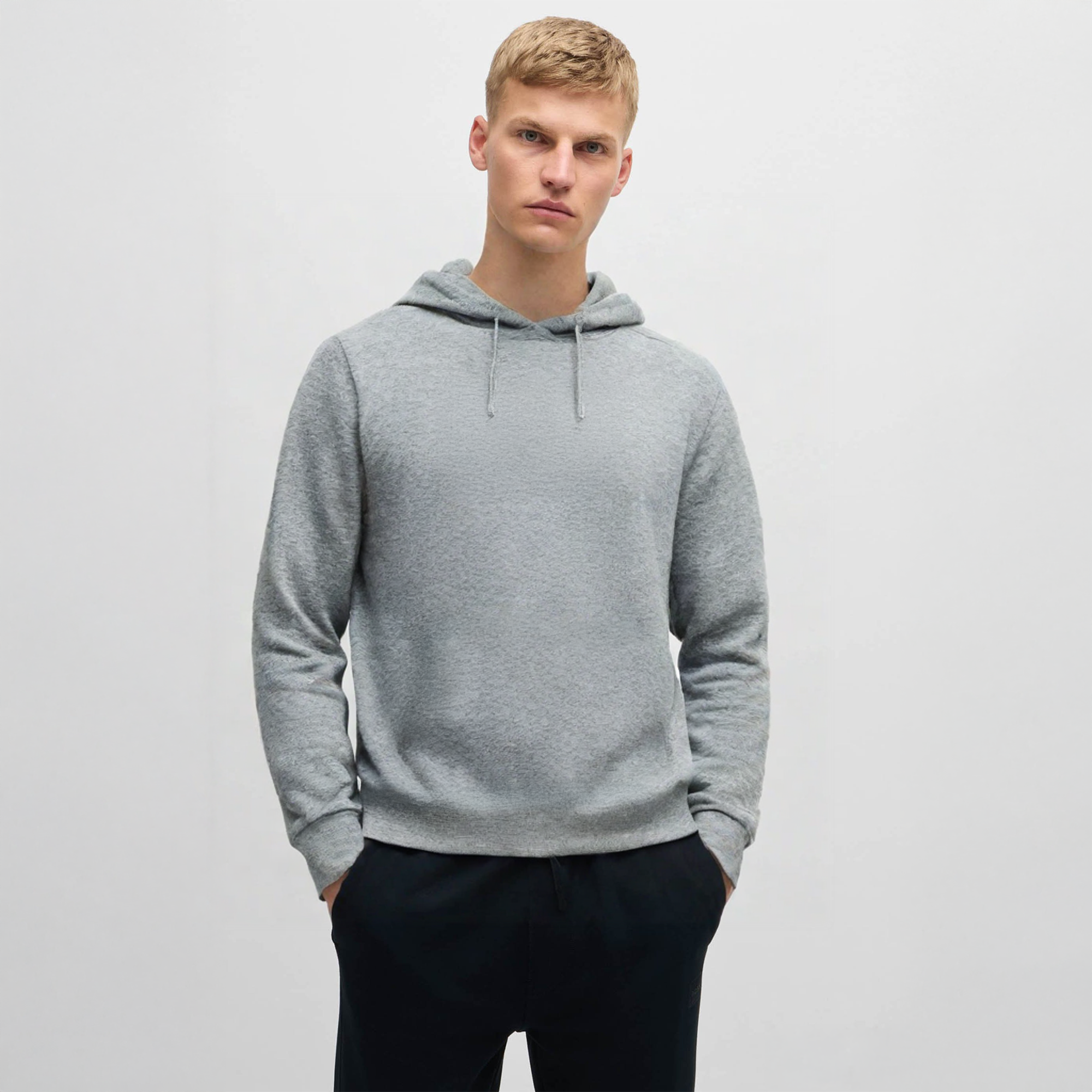Gray Cashmere Hoodie