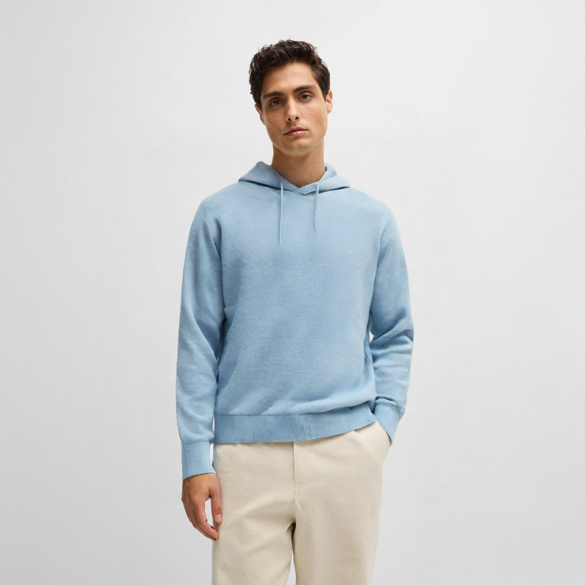 Dark Gray Cashmere Hoodie