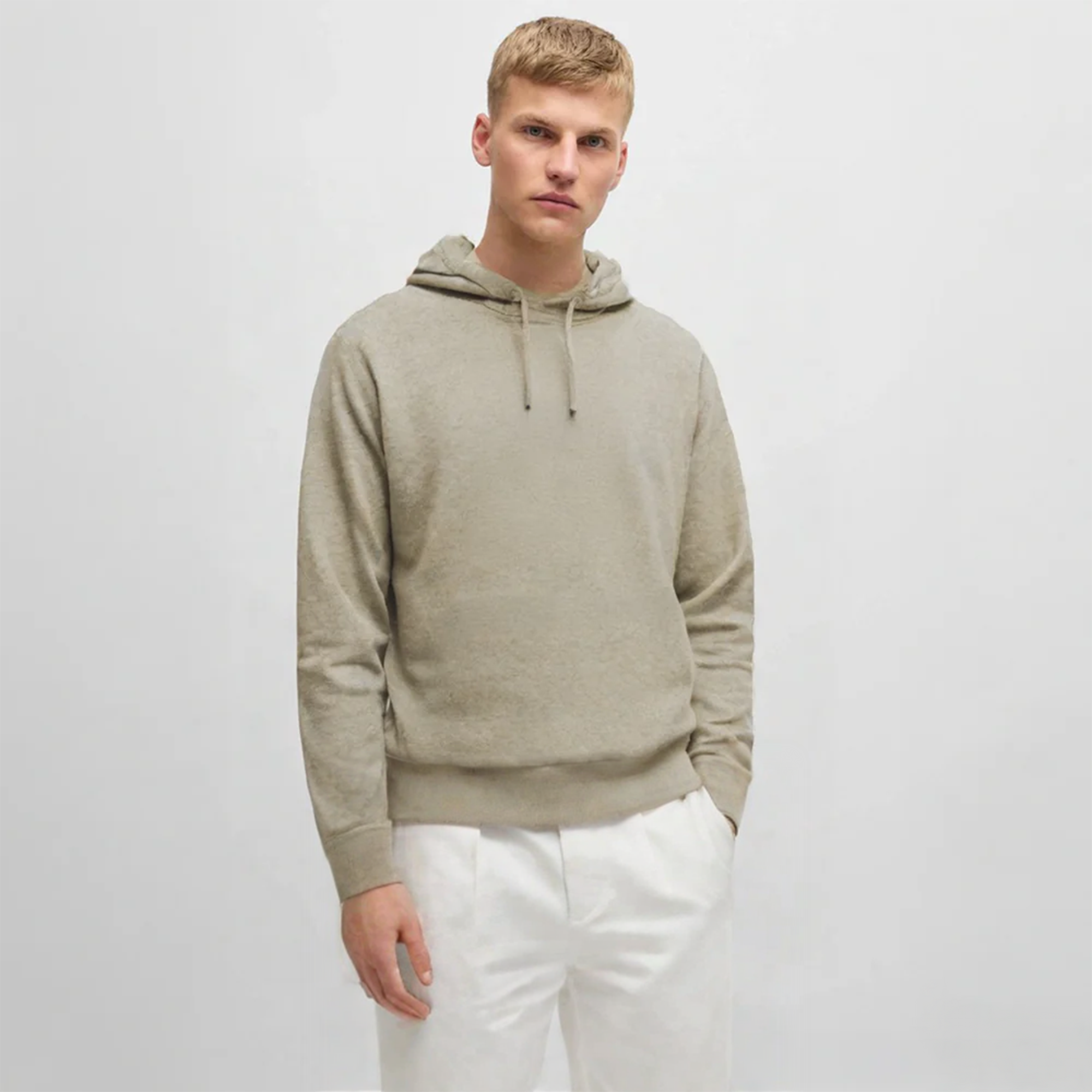 Khaki Cashmere Hoodie