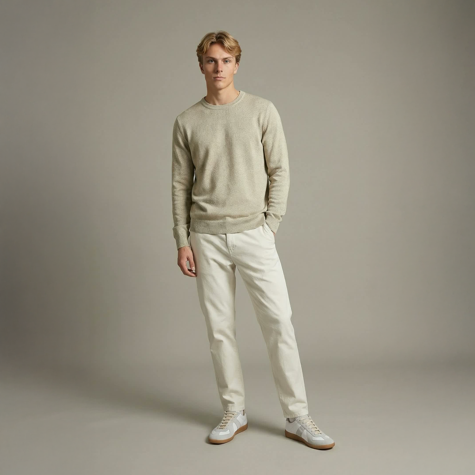 Khaki Kashmir Sweatshirt