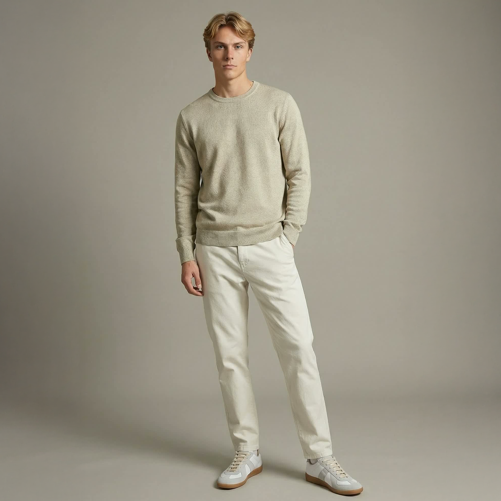 Khaki Kashmir Sweatshirt