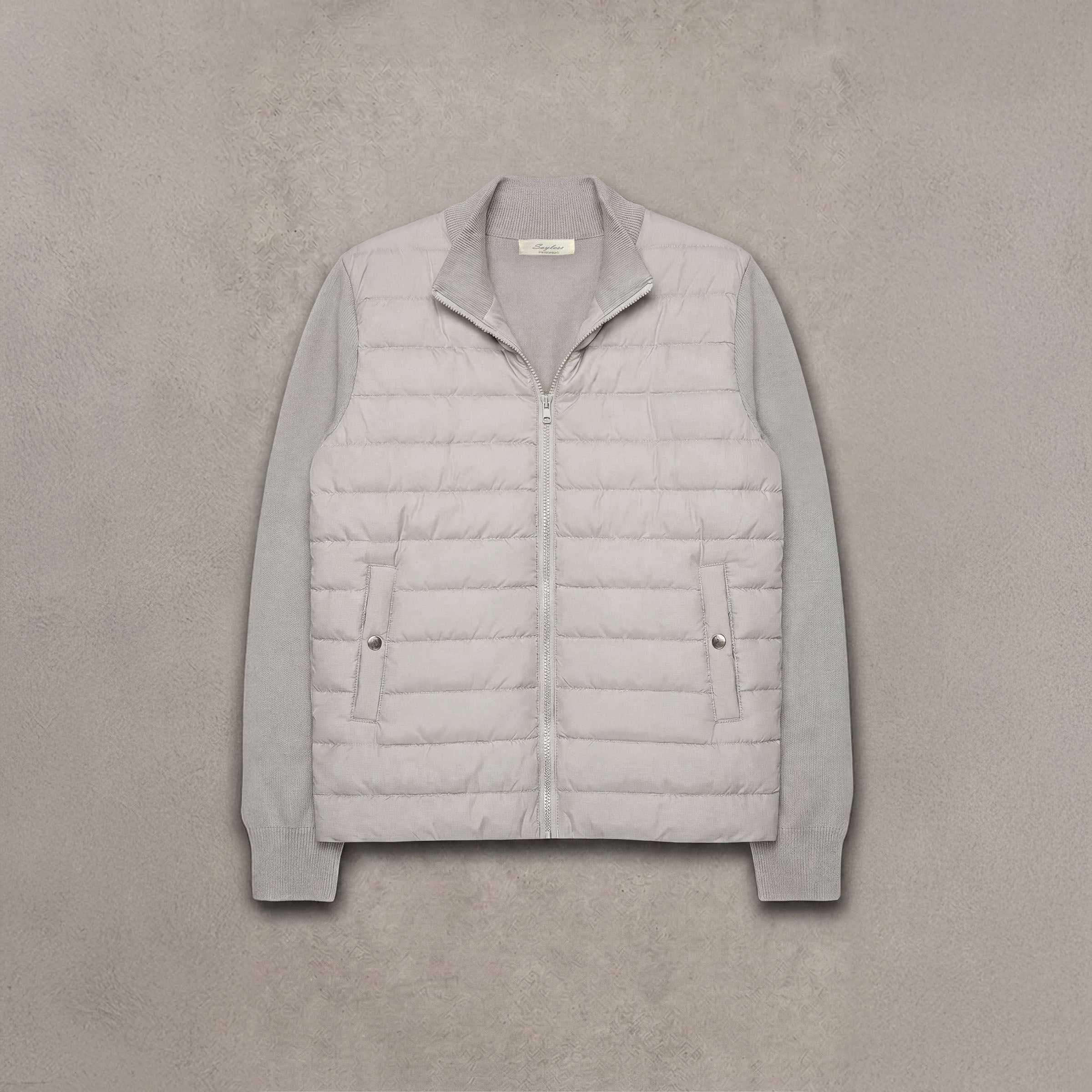 *Summer Edition* Merino Cardigan Zip Jacket Light Grey