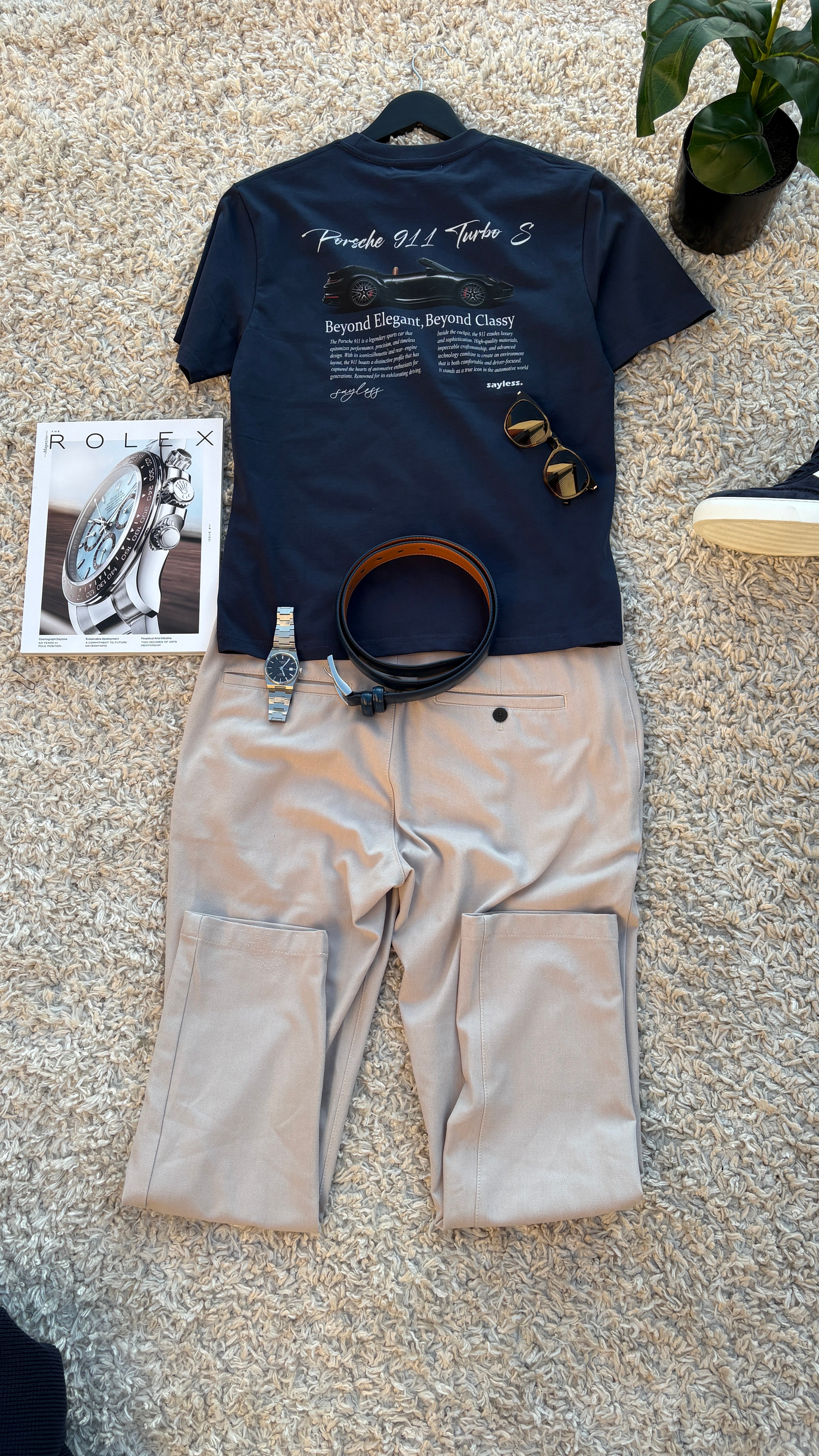 Marinblå Porsche T-shirt | Navy Porsche T-shirt