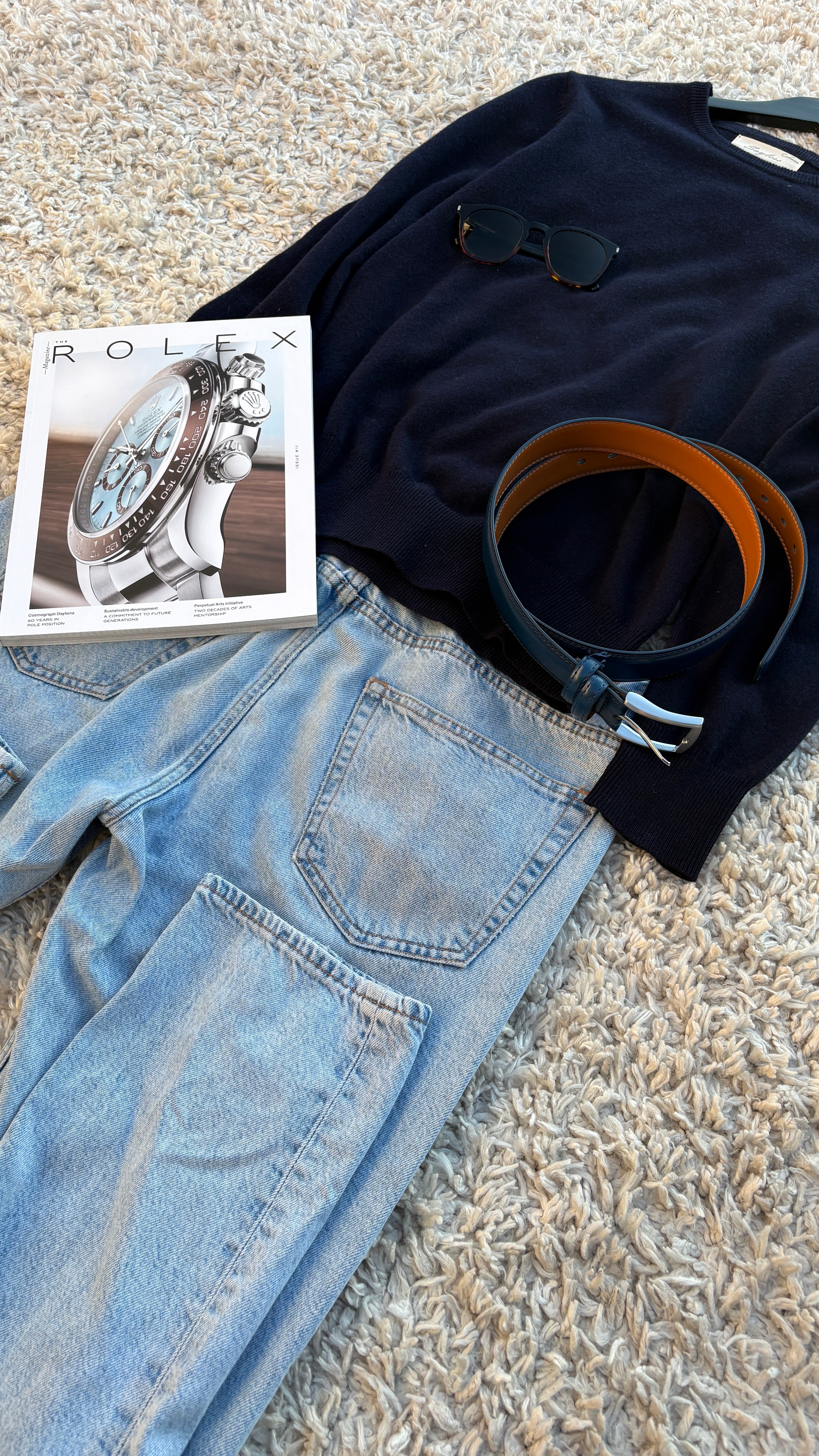 Marinblå kashmir sweatshirt | Navy cashmere sweatshirt