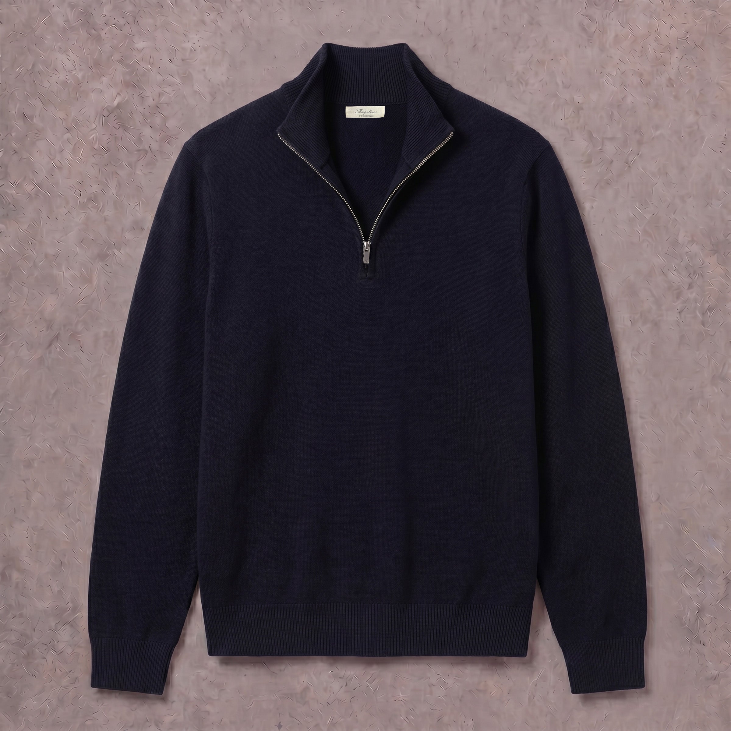 Augusto Quarter Zip - Navy
