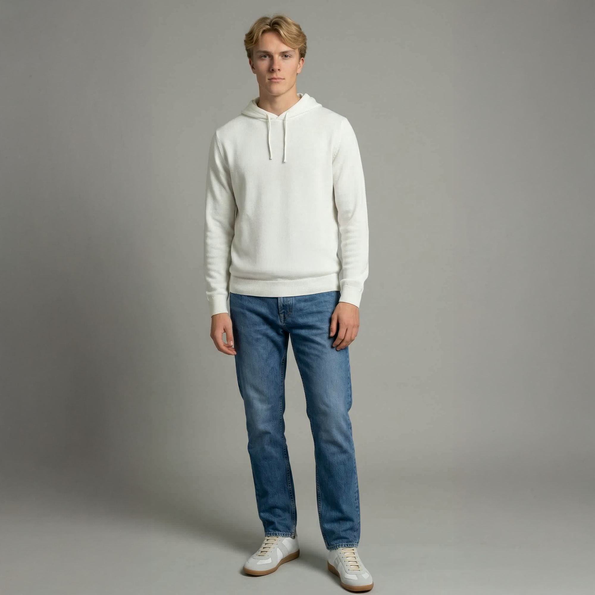 Stockholmsvit Kashmir Hoodie