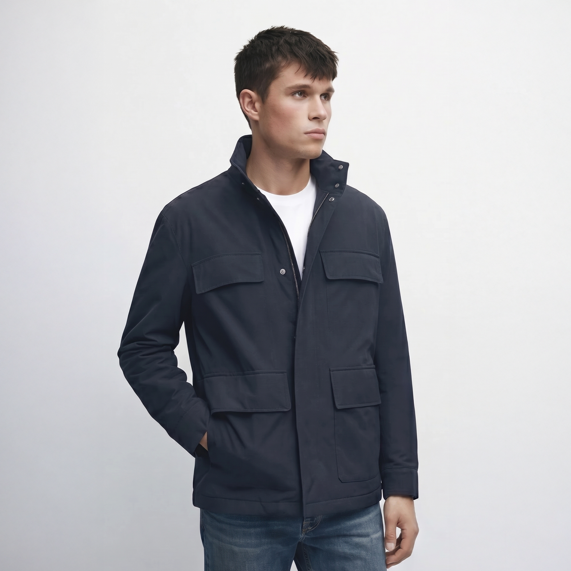 Navy Blue Field Jacket