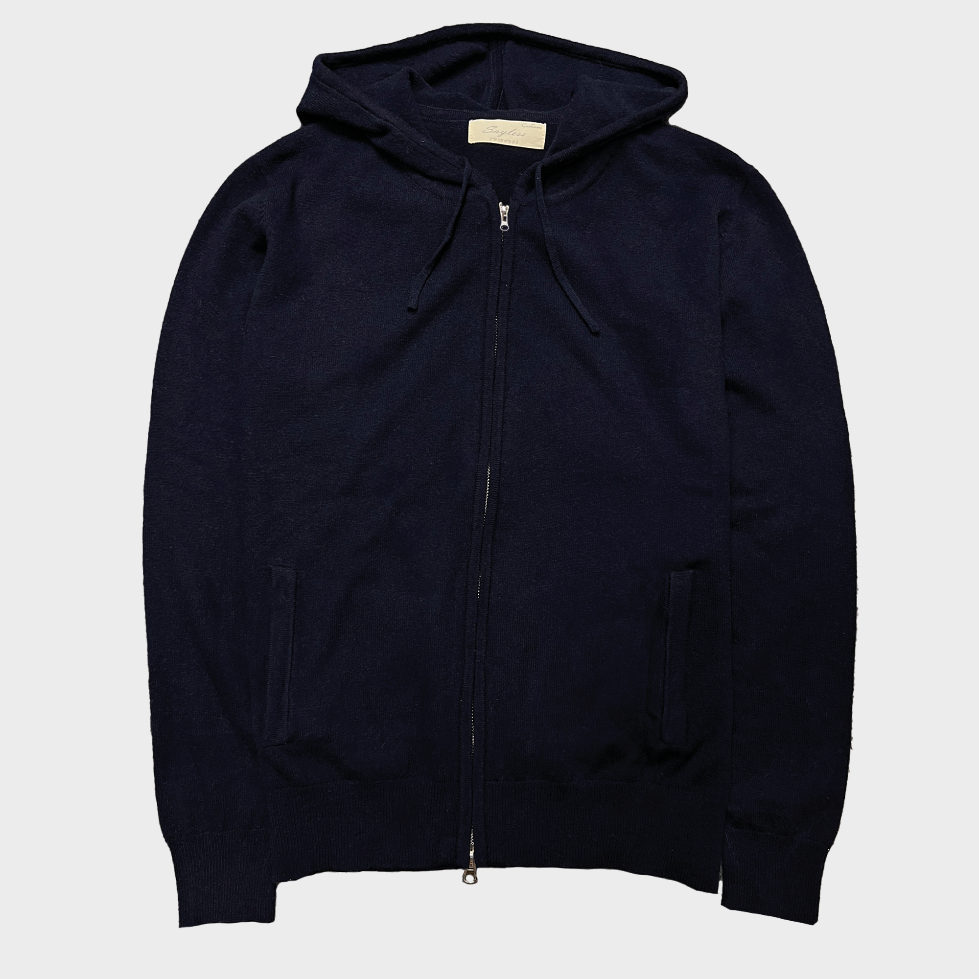 Navy Cashmere Zip Hoodie *Pre-Order*