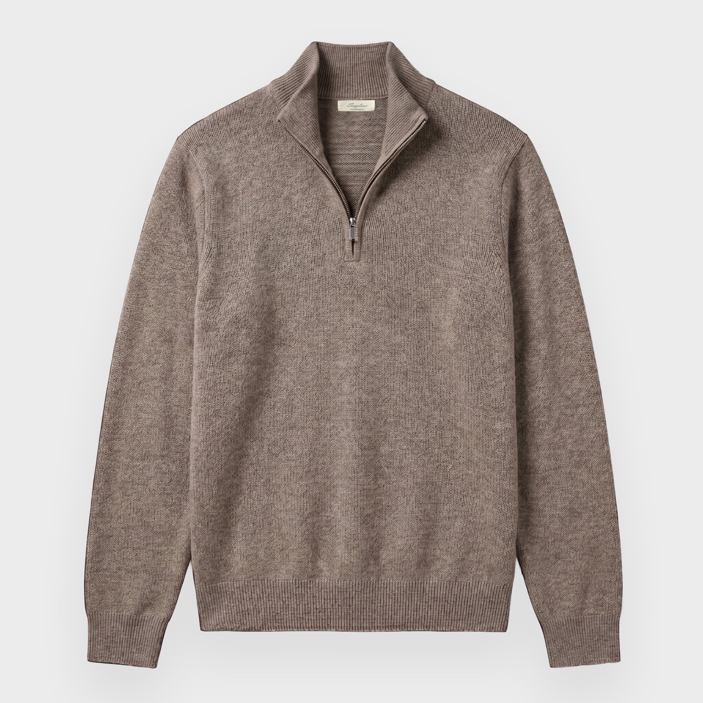 Augusto Quarter Zip - Camel