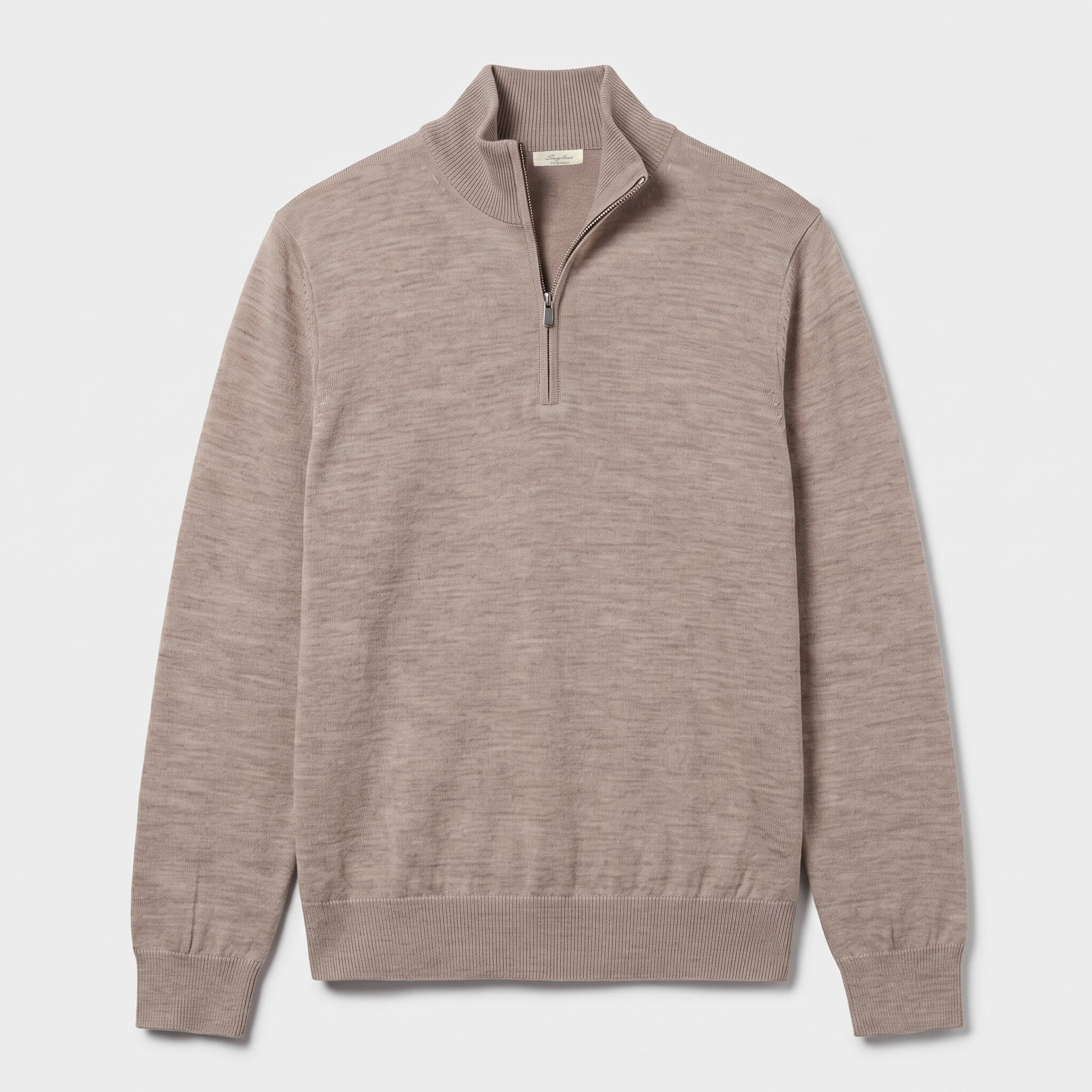 Augusto Quarter Zip - Camel
