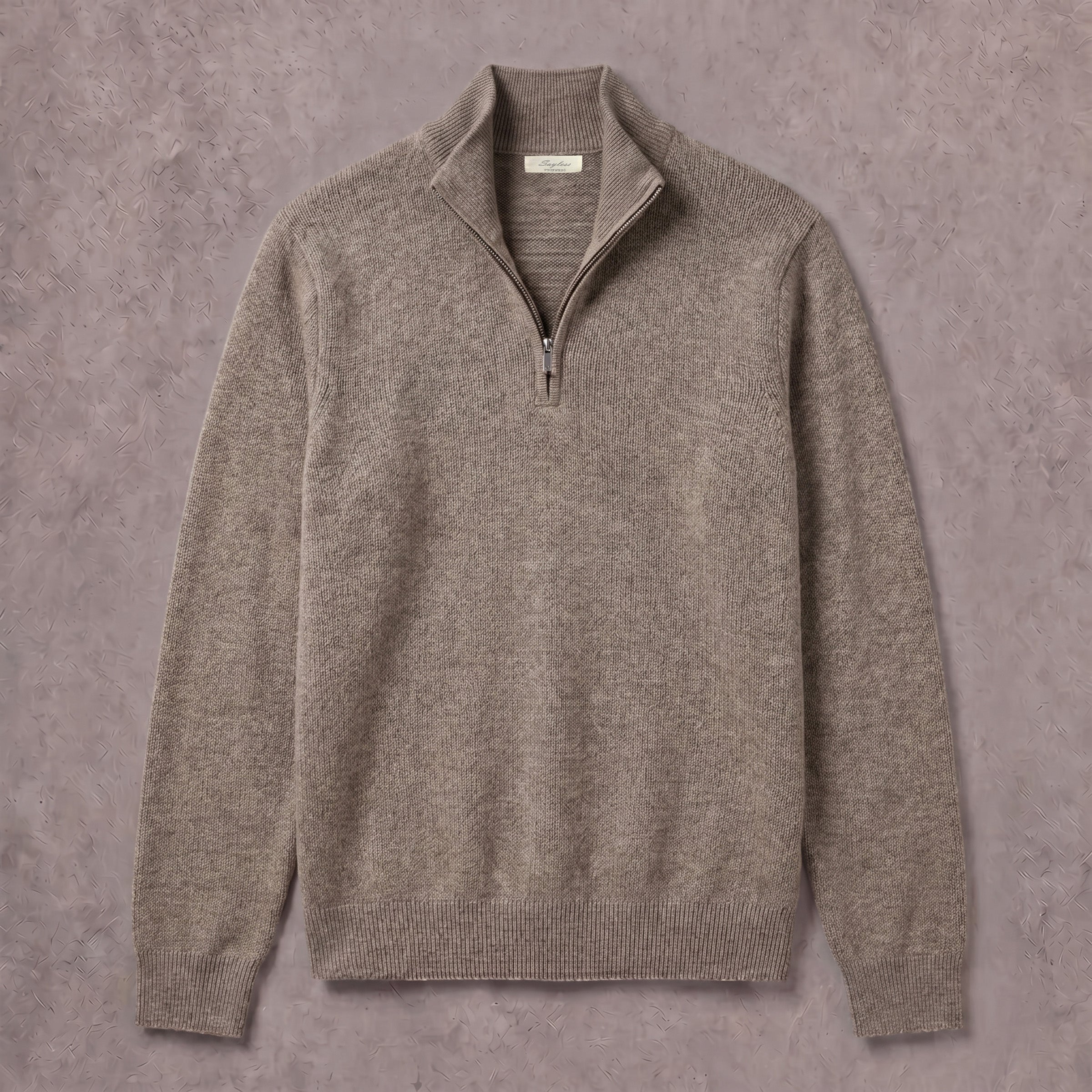 Augusto Quarter Zip - Camel