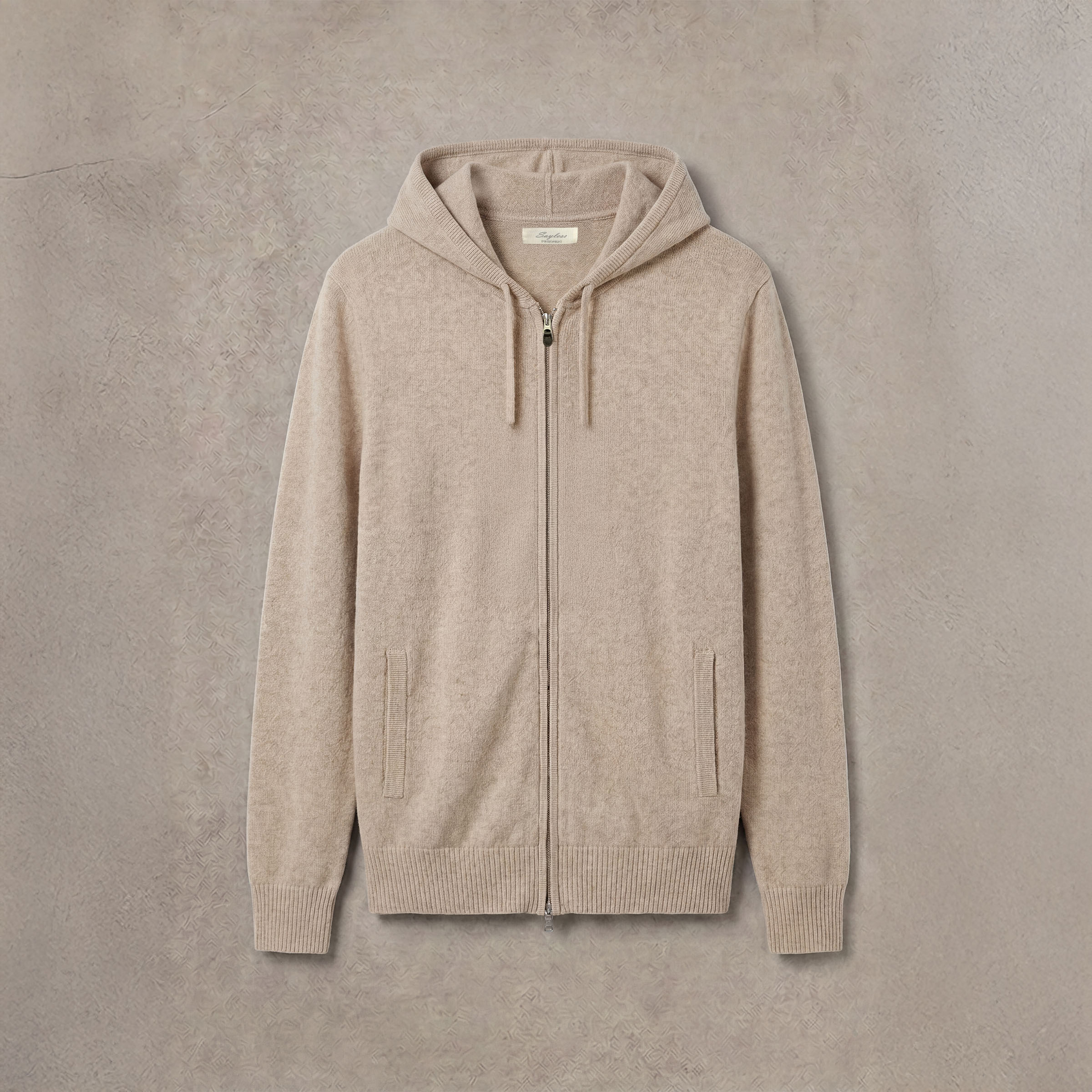 Khaki Kashmir Zip Hoodie