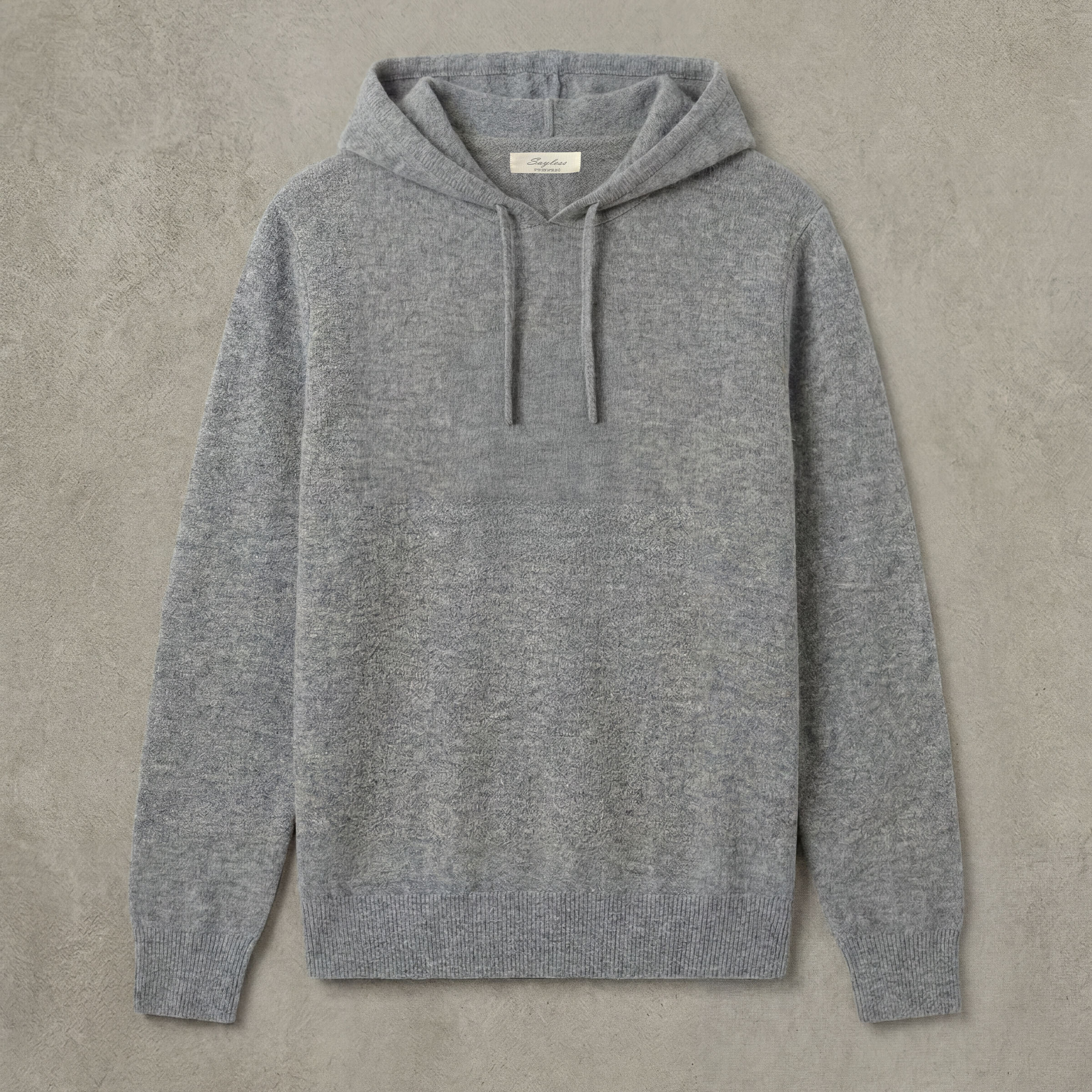 Grå Kashmir Hoodie